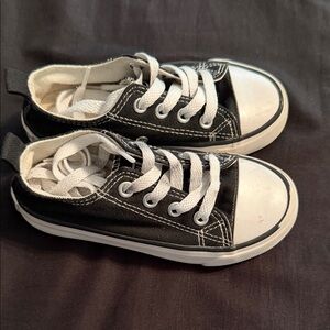 Classic Black and White Kids Sneakers